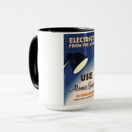 原子から電気を？ マグカップ (正面左)