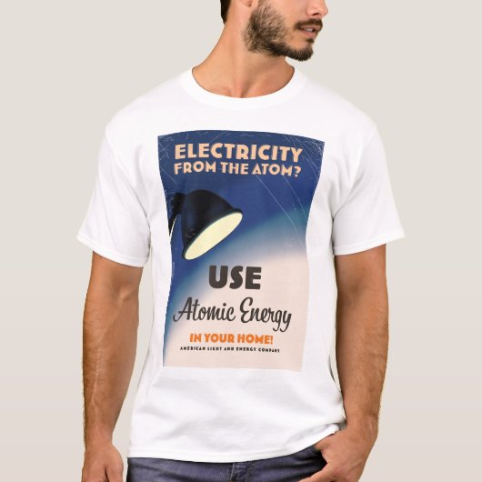 原子から電気を？ Tシャツ (正面)