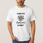 原子と文字Kunstenオングストロフトアトメット Tシャツ (正面)