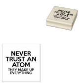 原子には絶対ついちゃダメ Science Joke ラバースタンプ (押印)