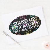 原子のために立ち上がれ 楕円形シール (封筒)