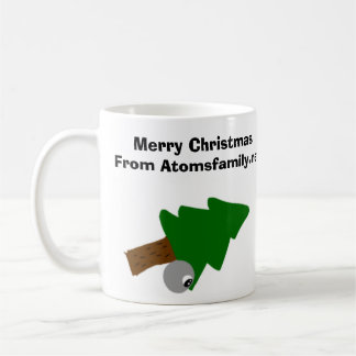原子のクリスマスのコップのデザイン コーヒーマグカップ