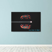 原子の分割 キャンバスプリント (インサイチュ (ウッドフロア))