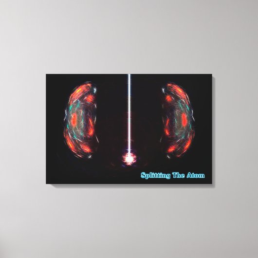 原子の分割 キャンバスプリント (正面)