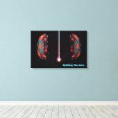 原子の分割 キャンバスプリント (インサイチュ (ウッドフロア))