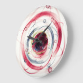 原子の粒子の時計 ラージ壁時計 (傾斜)