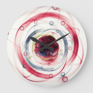 原子の粒子の時計 ラージ壁時計