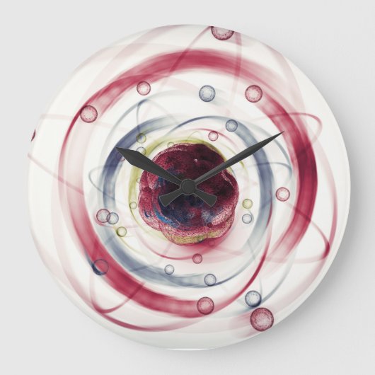 原子の粒子の時計 ラージ壁時計 (正面)