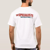 原子の記号(白い) Tシャツ (裏面)