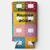 原子の長方形 スリム缶クーラー (正面)