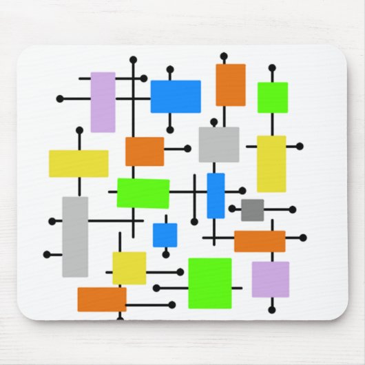 原子の長方形 マウスパッド (正面)