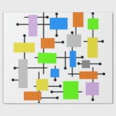 原子の長方形 ラッピングペーパー (フラット)