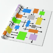 原子の長方形 ラッピングペーパー (アンロールド)