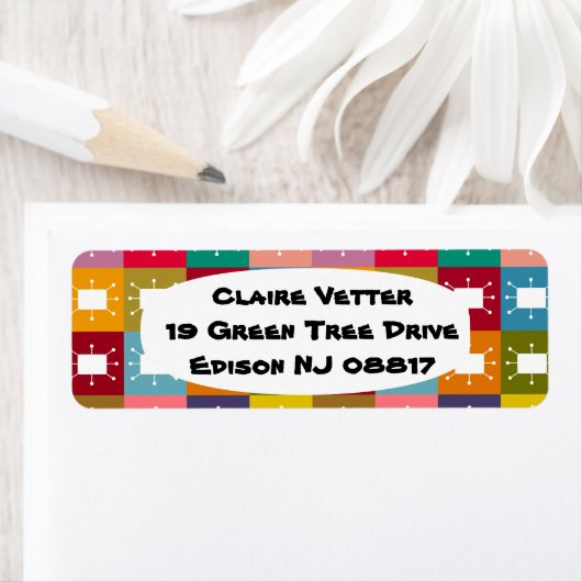 原子の長方形 ラベル (インサイチュ)