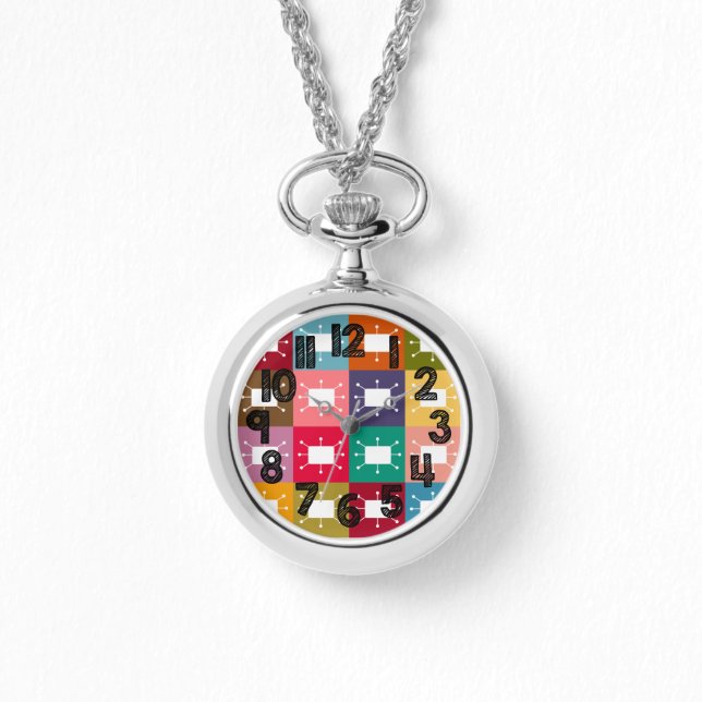 原子の長方形 腕時計 (正面)