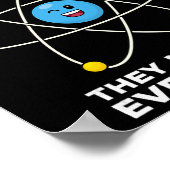 原子を信用するな 面白い物理学のジョーク 科学 ポスター (角)