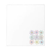 原子を求めて立ち上がる科学 ノートパッド (正面)