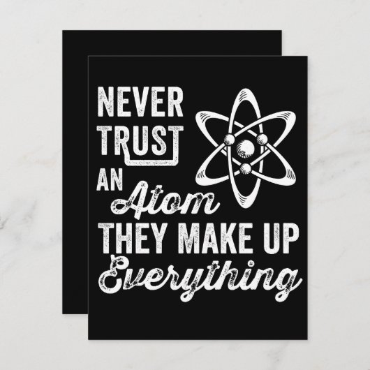 原子を決して信用せず、すべてを構成する セーブザデート (正面/裏面)