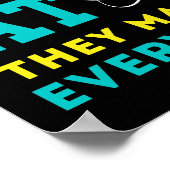 原子を決して信用せず、すべてを構成する ポスター (角)