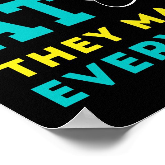 原子を決して信用せず、すべてを構成する ポスター (角)