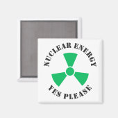 原子エネルギー、ぜひお願いします、原子力コーヒーM マグネット (正面/裏面)