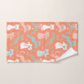 原子オレンジ猫 バスタオルセット (ハンドタオル)