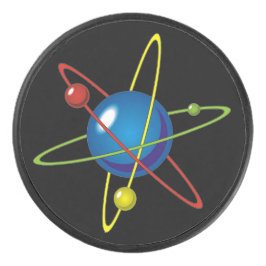 原子カラフルのモデル アイスホッケーパック