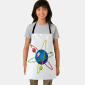 原子カラフルのモデル エプロン (インサイチュ)