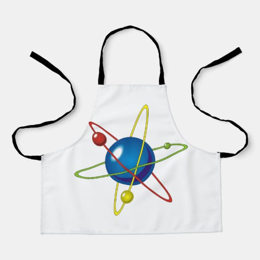 原子カラフルのモデル エプロン (正面)