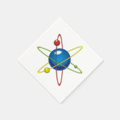 原子カラフルのモデル スタンダードカクテルナプキン (角)