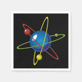 原子カラフルのモデル スタンダードカクテルナプキン