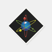 原子カラフルのモデル スタンダードカクテルナプキン (角)