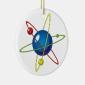 原子カラフルのモデル セラミックオーナメント (右)