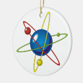 原子カラフルのモデル セラミックオーナメント (左)