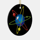 原子カラフルのモデル セラミックオーナメント (右)