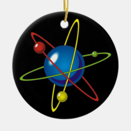 原子カラフルのモデル セラミックオーナメント