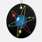 原子カラフルのモデル セラミックオーナメント (左)
