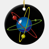 原子カラフルのモデル セラミックオーナメント (裏面)