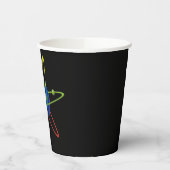 原子カラフルのモデル 紙コップ (左)