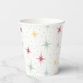原子カラフルスターバストミッドセンチュリーレトロ 紙コップ (裏面)