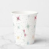 原子カラフルスターバストミッドセンチュリーレトロ 紙コップ (右)