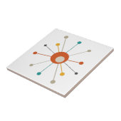 原子カラフル時代スターバストミッドセンチュリーモダン タイル (側面)