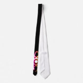 原子カラフル白熱［赤熱］光を放つ科学 ネクタイ (裏面)