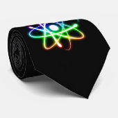 原子カラフル白熱［赤熱］光を放つ科学 ネクタイ (ロール)