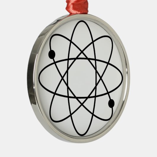 原子クリスマスのオーナメントの世紀半ばのモダン、ギフト メタルオーナメント (右)