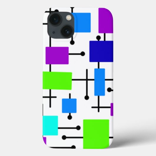 原子クール長方形 Case-Mate iPhoneケース (裏面)