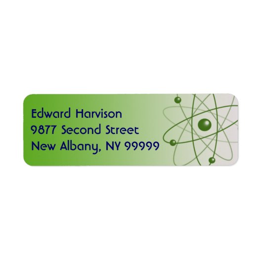 原子グロー ラベル (正面)