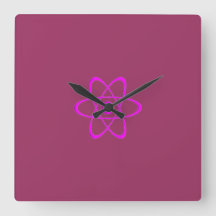 原子シンボル壁時計