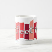 原子スタイルのレトロのCoffeetimeのコーヒー・マグ(赤い) コーヒーマグカップ (中央)