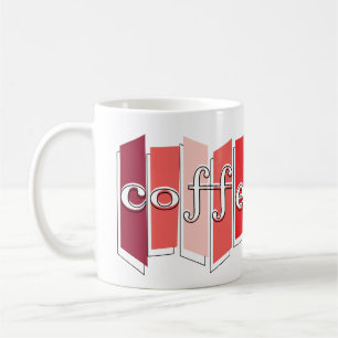 原子スタイルのレトロのCoffeetimeのコーヒー・マグ(赤い) コーヒーマグカップ